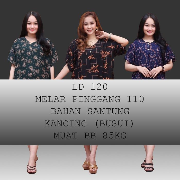 setelan kulot jumbo/daster jumbo/baju tidur/baju santai/batik