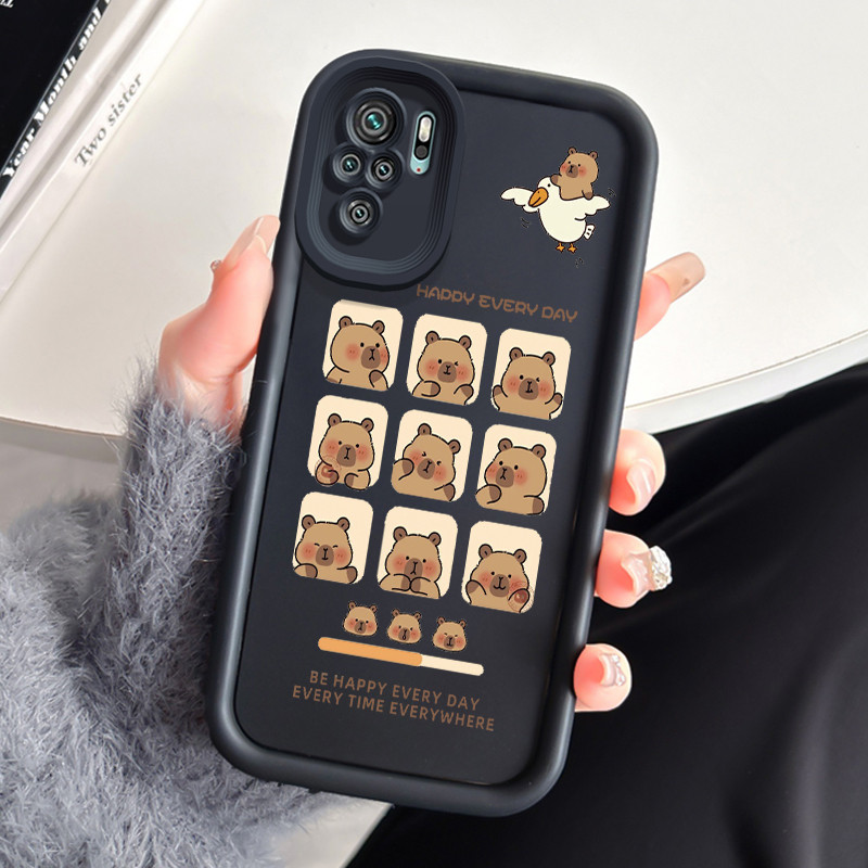Casing Hp Untuk Xiaomi Redmi Note 10 Redmi Note 10s Redmi Note 10 Pro POCO M5s Case Kapibara lucu Ka