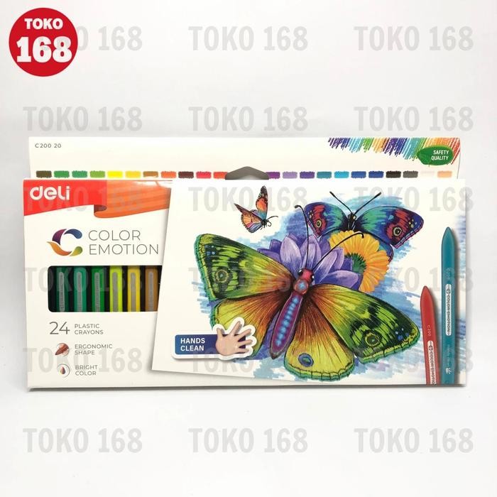 

SARI Deli Platics Crayon 24 Colors / Krayon 24 Warna C20020 (Set)