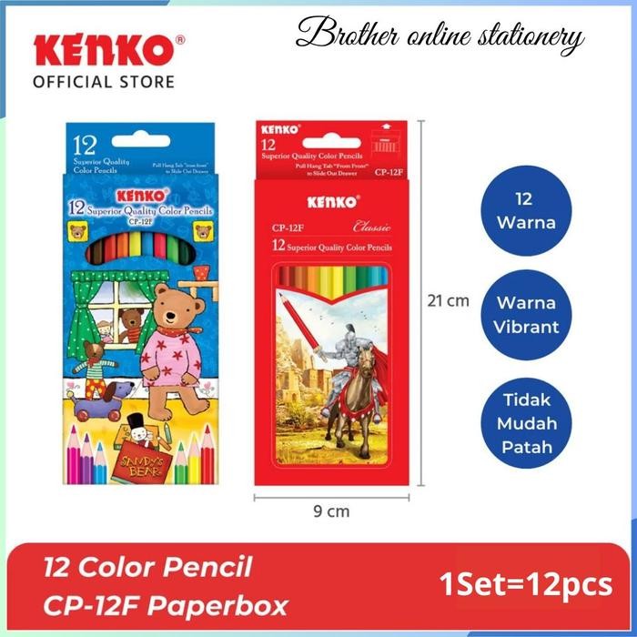 

SARI Bos Kenko Pensil Warna/Mewarnai/Pencil Color/Art/Melukis Stationery