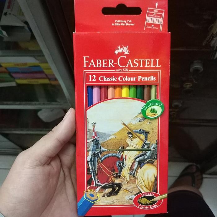 

SARI Pensil Warna Classic Faber Castell 12 Warna Panjang