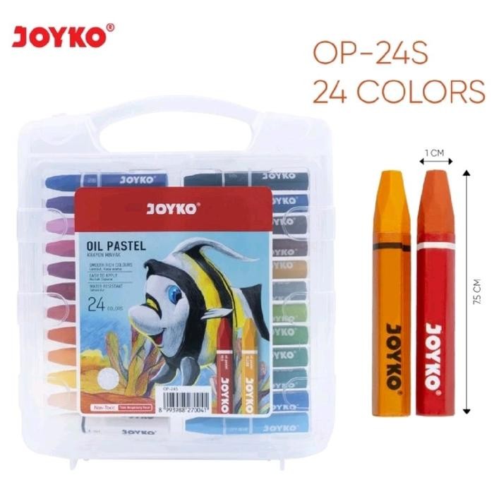 

SARI Crayon Krayon Minyak Oil Pastel Joyko Op-24S 24 Warna