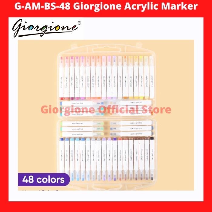 

SARI G-Am-Bs Giorgione Acrylic Marker Set Spidol Akrilik Box Markers Pen 12/24/36/48 Warna