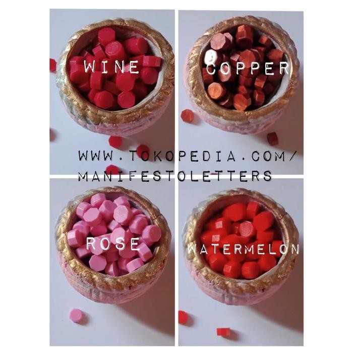 

5WUM Sealing Wax Beads 100 Pcs C Lilin Segel Granule Planner Journaling Art