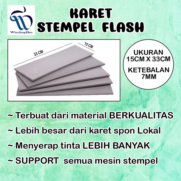 

5WUM Karet Spon/Busa Stempel Flash Warna /Karet Stempel Flash 15Cmx33Cmx7Mm
