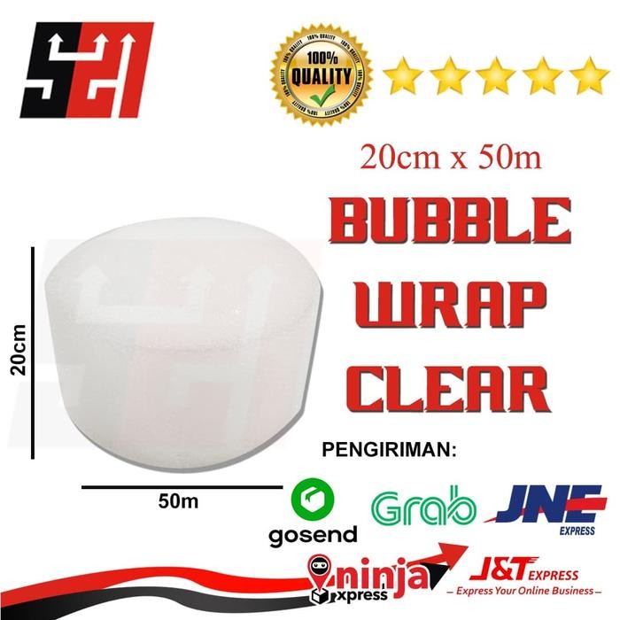 

5WUM Bubble Wrap 20Cm X 50M Premium Pelindung Barang Aman & Tebal