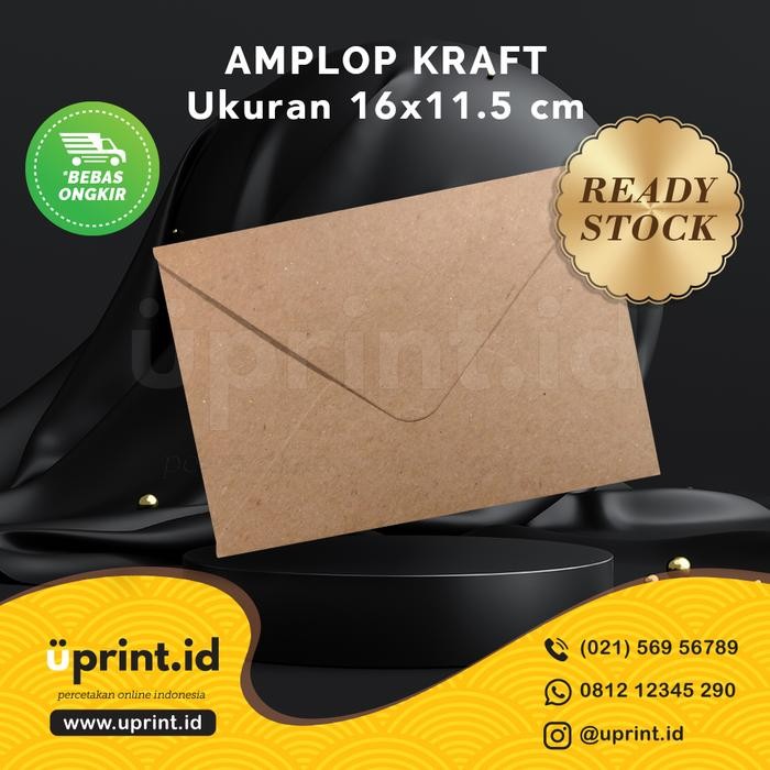 

5WUM Amplop Kraft Amplop Polos Amplop Kraft Polos 16X11.5 Cm