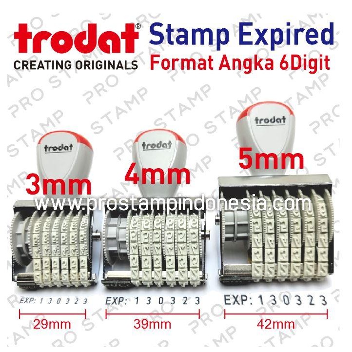 

5WUM Stempel Expired / Exp Format Angka 6Digit