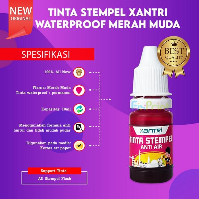 

SARI Refill Stamp Ink Waterproof Stampel Stempel Flash Warna 10Ml Tahan Air