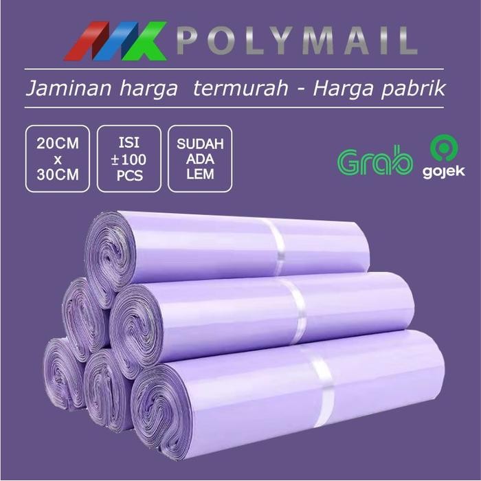 

SARI Plastik Polymailer 100Pcs 20X30Cm Ungu Lilac Premium Glossy