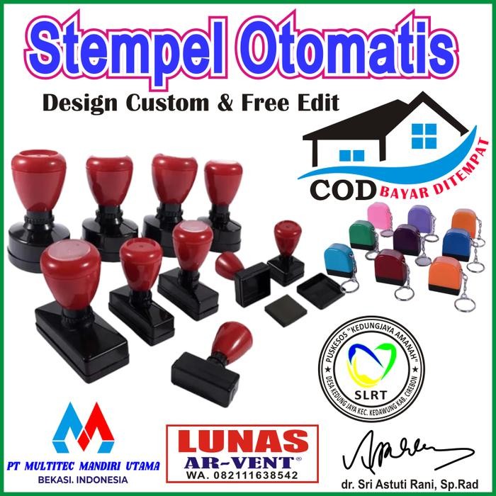 

SARI Stempel Otomatis Design Custom, Cap Warna Murah Cepat Dan Tepat