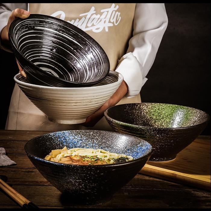 BSKU Yui Ramen Hat Bowl / Mangkok Restoran Cafe Mie Ramen Ramyeon Jepang Korea Keramik