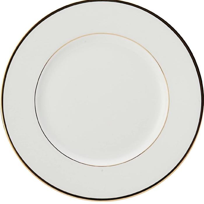 N6VA Mikasa Cameo Gold Rim Plate White St Saint James Tableware Piring