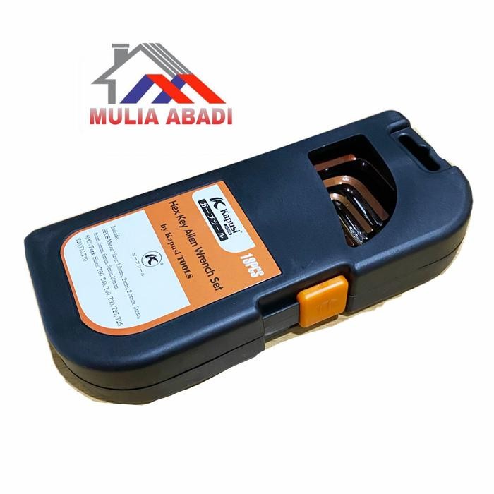 New Kunci L Set 18Pcs 2Macam Ballpoint+Bintang Kapusi /Kunci L S2 Kapusi