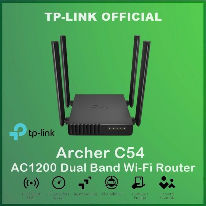 Tp-Link Archer C54 AC1200 Dual-Band Wi-Fi Router TpLink Archer C 54