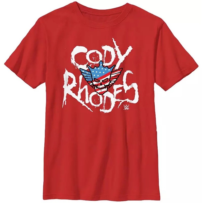 Kaos Grafis WWE Cody Rhodes Katun CrewNeck Unisex Pria Wanita