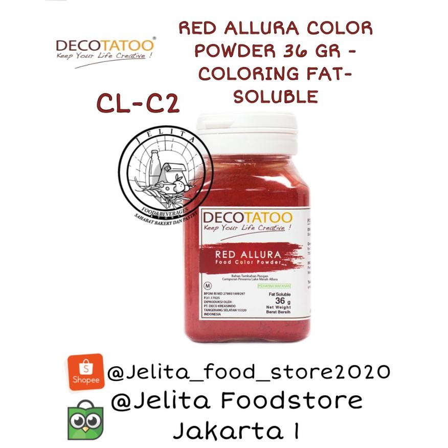

Decotatoo Red Allura Color Powder 36 Gr - Coloring Fat-Soluble Cl-C2