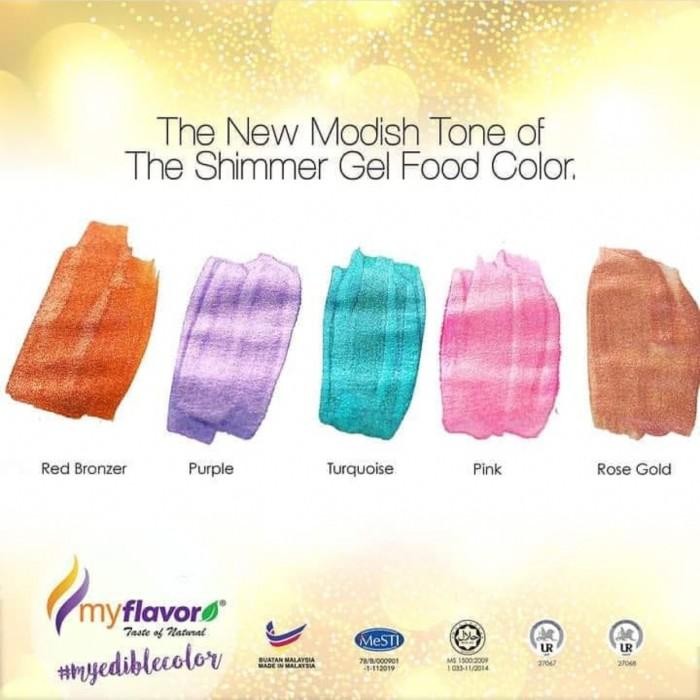 

My Flavor Pink Shimmer For Cake Painting Pewarna Makanan Halal