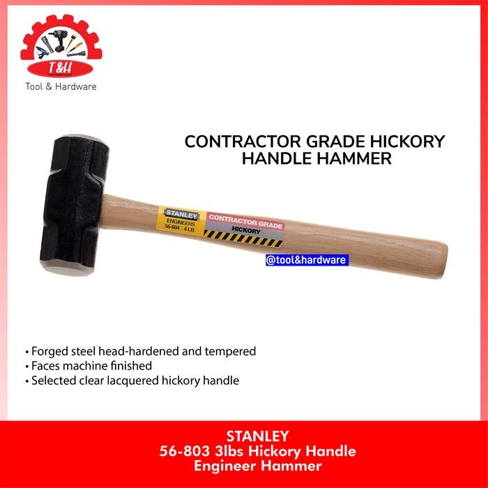 Spesial Palu Tools 56-803 Hickory Handle Enginer Hammer Stanley