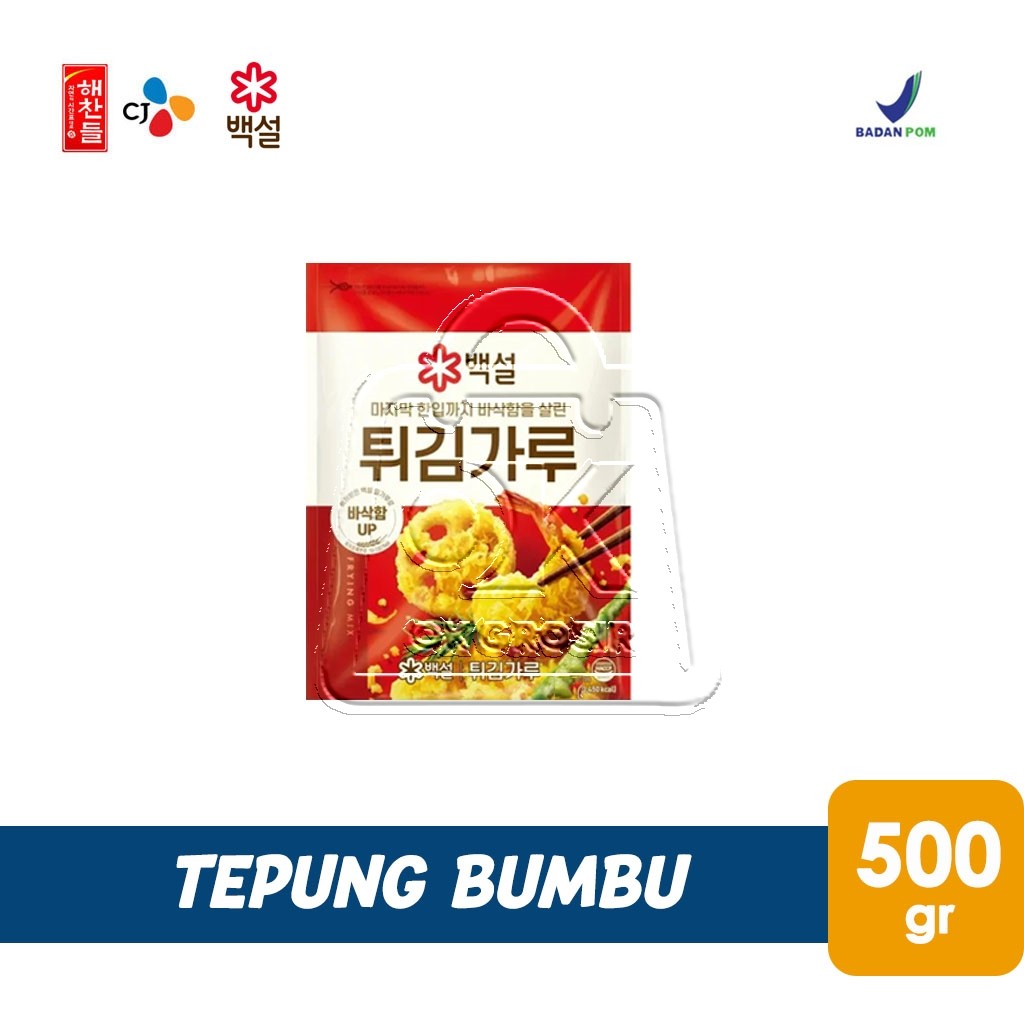 

Tepung Bumbu Gorengan Korea BEKSUL CJ Twigim Wheat Flour For Fry (500gr)