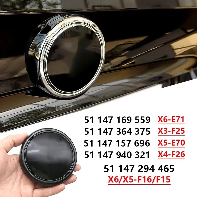 IMPORT Bmw Rear Tailgate Badge Ring Logo Frame Cover Rear Trunk Emblem Decoration Trim For BMW X5 X6