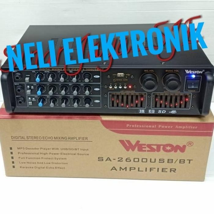 AMPLIFIER WESTON SA-2600 POWER AMPLI BLUETOOTH