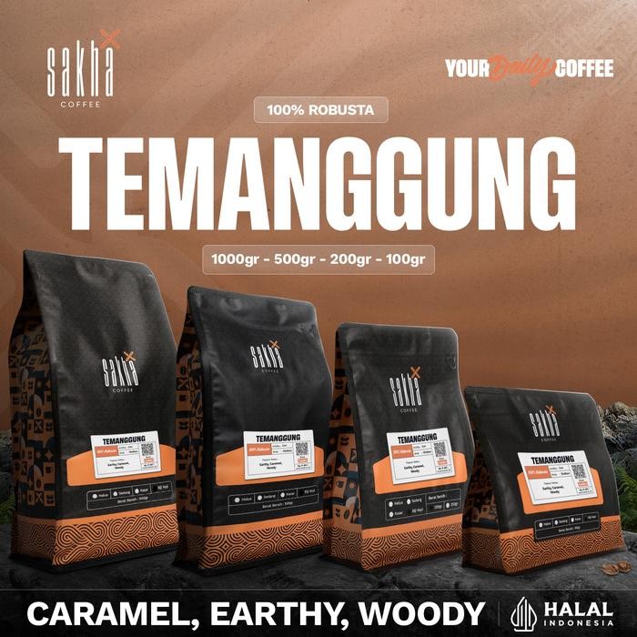 

Kopi Robusta Temanggung Coffee Bean Espresso Roasted Beans Biji Bubuk