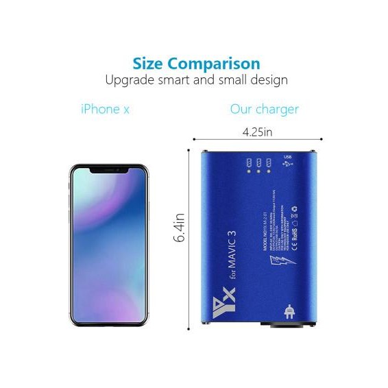 DJI MAVIC 3 CHARGER HUB 5IN1 - MAVIC 3 CHARGING HUB BATTERI ORIGINAL