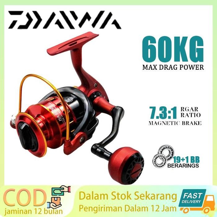

Caldari Reel Spinning 5.2:1 Gear Ratio Drag Maks 60kg + Spool Tambahan Ideal untuk Karp Beton & Ikan