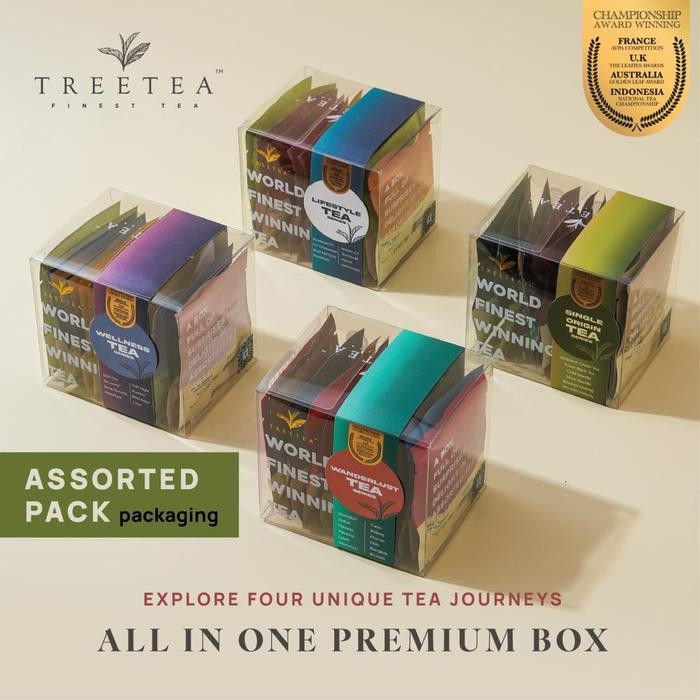 

TreeTea Assorted Tea Box - Wanderlust _ Lifestyle _ Wellness Series