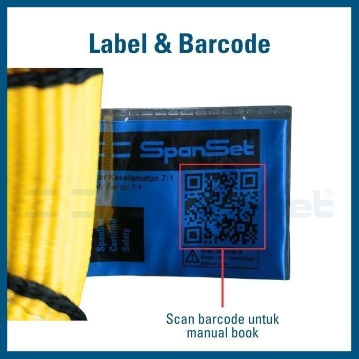 

Bisa E-Katalog! [B5000-10M] Spanset Webbing Sling Double Ply 5 Ton X 10 Meter, Safety Factor 7:1,