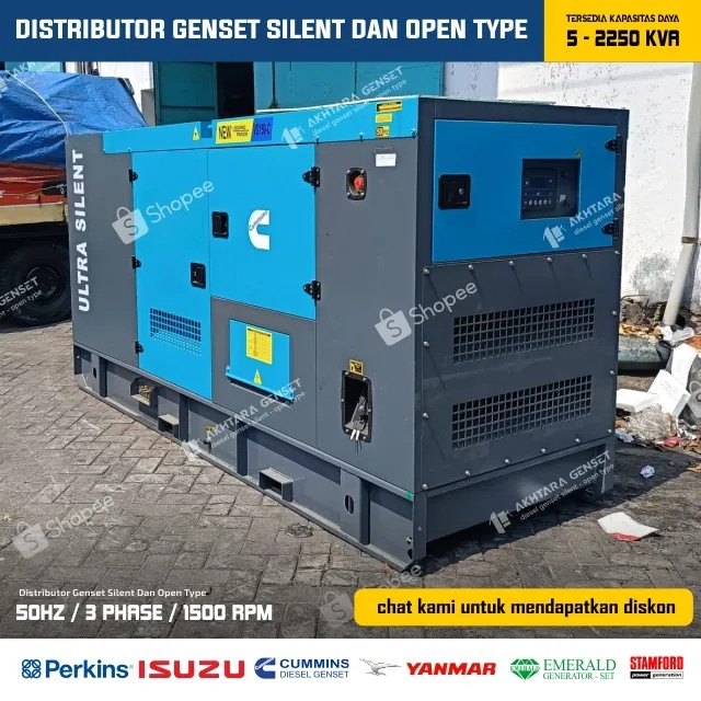 CUMMINS Generator Genset 25 Kva - Jual Genset Silent CUMMINS Akhtara Genset Indonesia