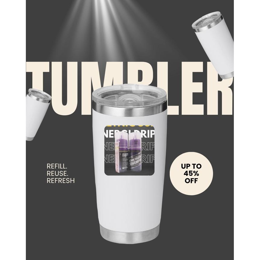 Botol Plastik Minum Tumbler Sablon Eneg Kecil