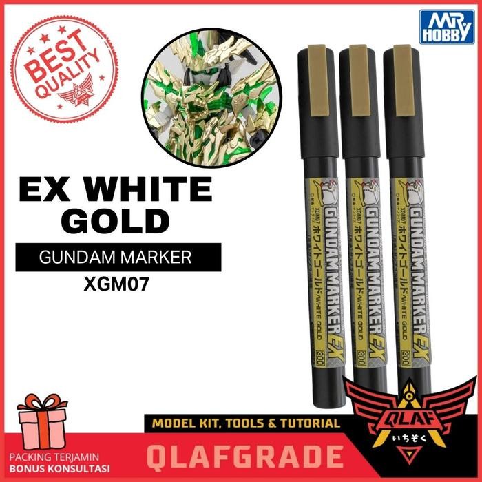 

Gundam Marker EX WHITE GOLD XGM07 Mr Hobby ORI emas paint cat gundam