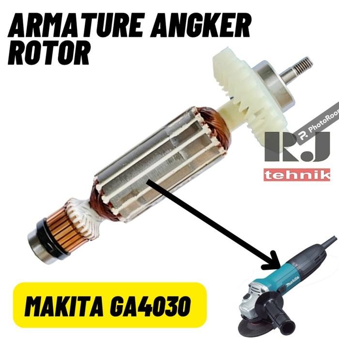 Terlaris Makita Ga4030 Armature Angker Rotor Gerinda Ga 4030 Spare Part