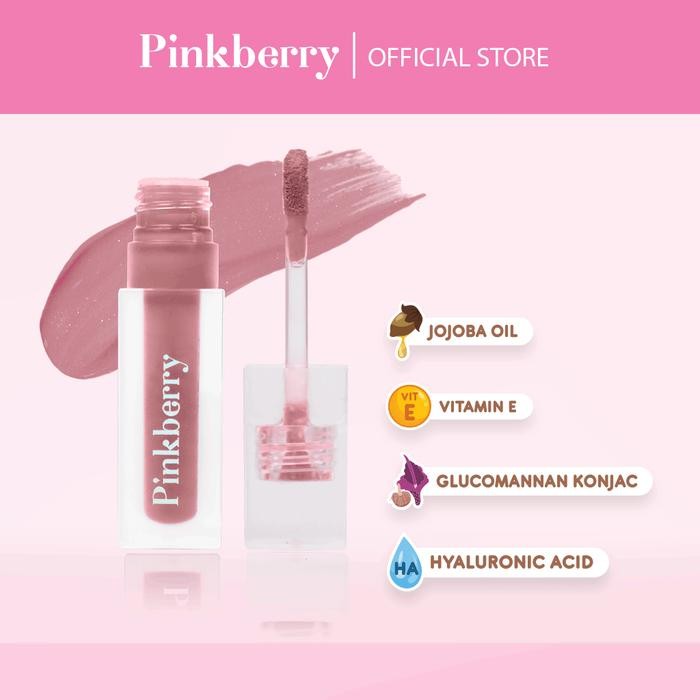 (Allthebest) PINKBERRY Lip Gelato 4.2ml Coco Nude - Long Lasting Moisturizing Lipstick Velvet Matte