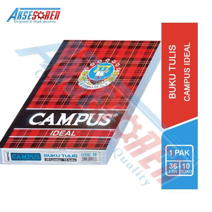 

Buku Tulis Campus [Isi 36 Lembar/10 Buku/1 Pack] / Buki Tulis Sekolah Kuliah SMP SMA 1 Pak Murah