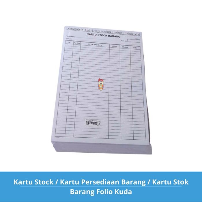 

Kartu Stock / Kartu Persediaan Barang / Kartu Stok Barang Folio Kuda