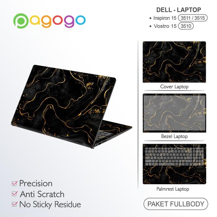 Siap Kirim Garskin Stiker Laptop Dell Inspiron 15 3511 3515 Vostro 3510 Transparan Anti Gores