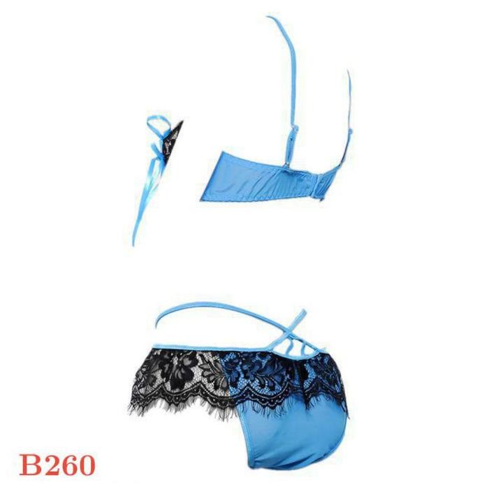 Terpopuler B261 Set Pakaian Dalam Wanita Bh Bra Kawat Underwire Tali Pita Ikat Cd Panties Lace