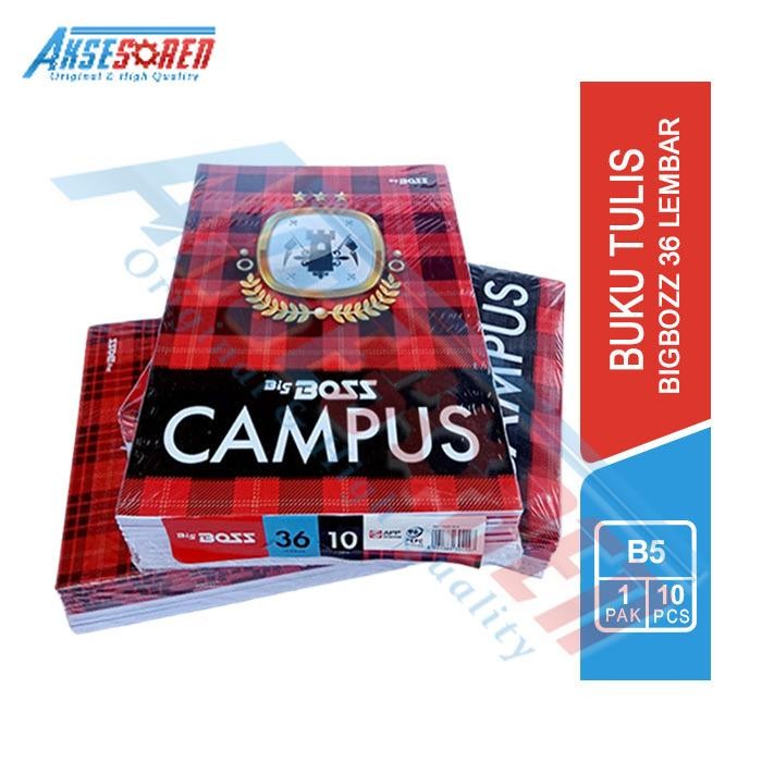 

Buku Tulis Sekolah Big Boss Campus [Isi 36 50 Lembar/10 Buku] / Write Book Bigboss [1 Pack]