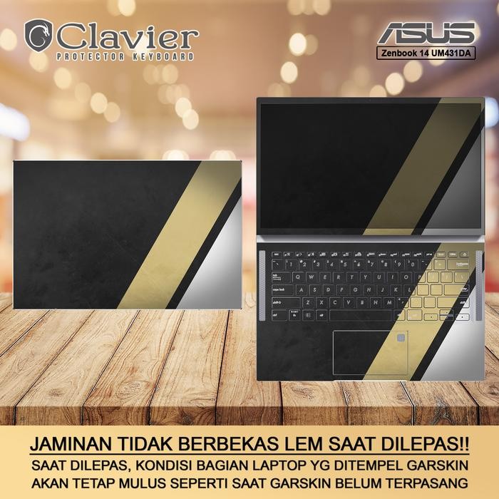 Siap Kirim Cover Garskin Laptop Asus ZenBook 14 UM431 Transparan Pelindung Anti Gores