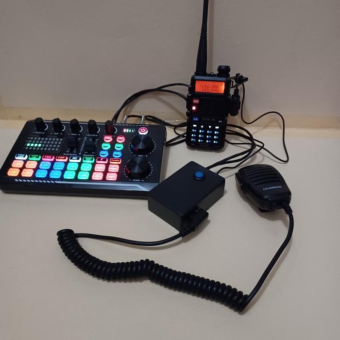 PTT HT UNTUK SOUNCARD V8 HT BAOFENG