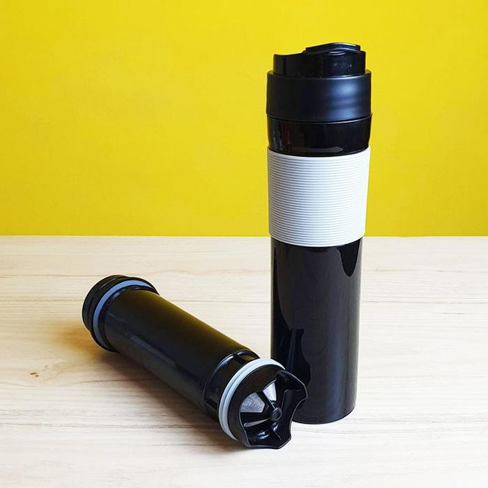 Coffee Tumbler Gelas Kopi Portable - French Press Tumbler Coffee Maker -Gratisongkir