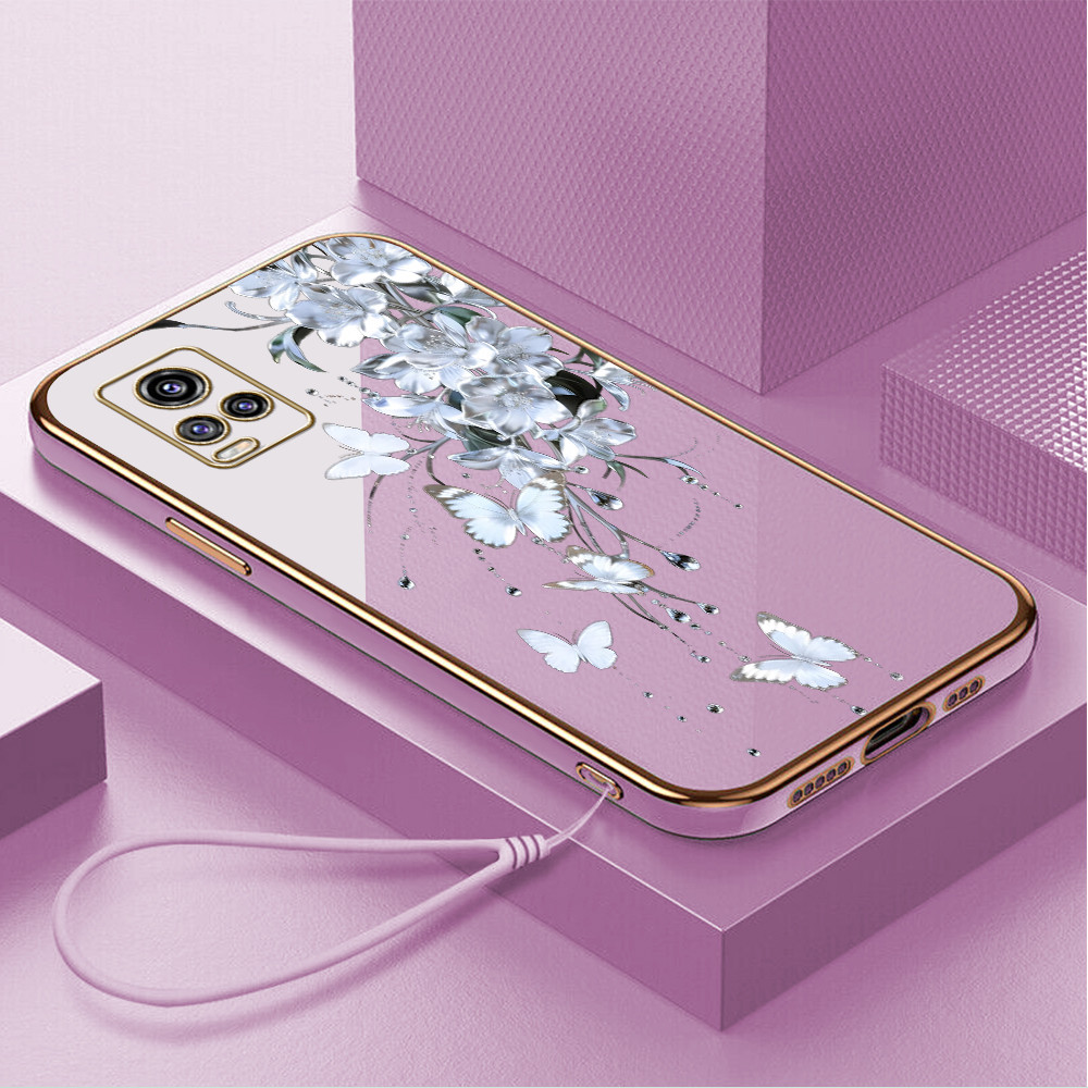 Casing Hp Untuk VIVO V20 2021 Lokal Stock Lanyard Gratis Phone Case Softcase Kesing Cassing Soft Sof