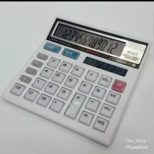 

Kalkulator Citizen 512 Putih Original . Kalkulator 12 Digit murah