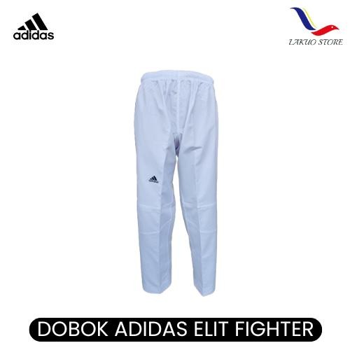 DOBOK ADIDAS ELITE FIGHTER / UNIFORM TAEKWONDO / ADIDAS KERAH HITAM
