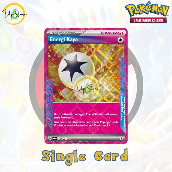 Energi Kaya (ACE) - 182/182 - Kilat Rasi (Sv8s) - Pokemon Indonesia