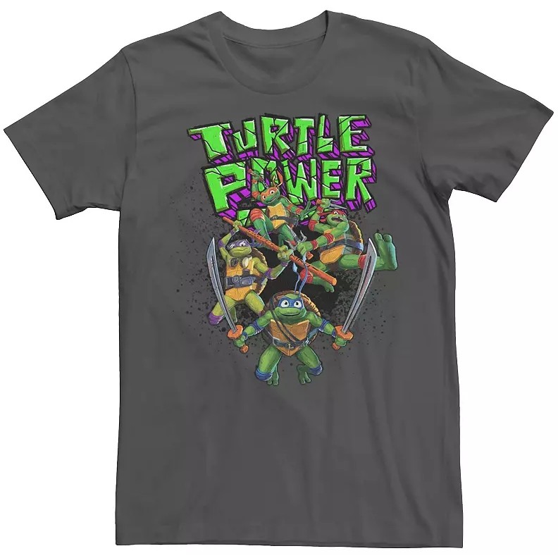 Kaos Grafis TMNT Mutant Mayhem Turtle Power CrewNeck Katun Unisex Pria Wanita
