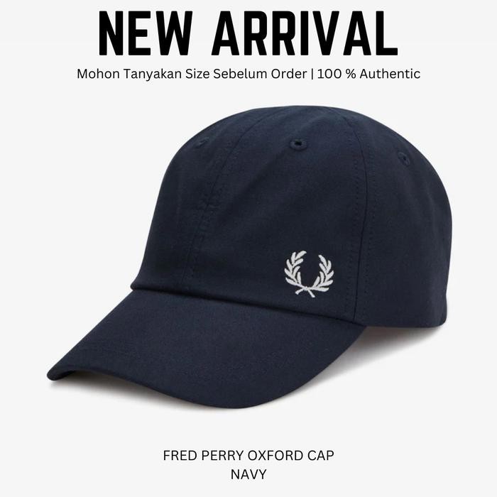 FRED PERRY OXFORD CAP TOPI ORIGINAL 100 %
